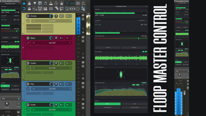 REAPER mastering and monitoring JSFX plugin interface