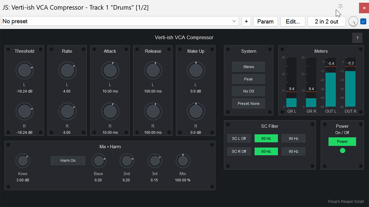 Verti-ish Compressor interface