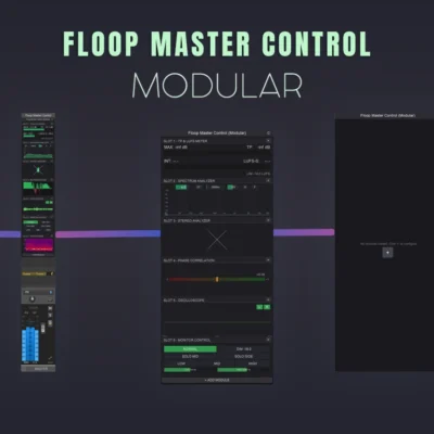 REAPER master monitoring – Floop Master Control Modular interface