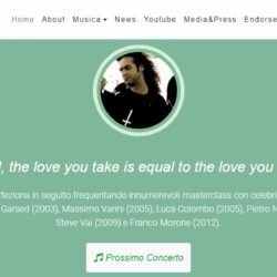 Tema florat per wordpress - home page- realizzato nel 2018