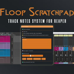 Floop Scratchpad per Reaper — note integrate per tracce