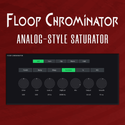 Interfaccia del plugin Floop Chrominator analog-style saturator per REAPER